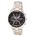 Pedre Men's Chronograph with Silver-tone Bracelet